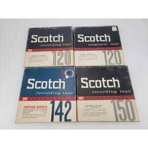 Lot of 4 Scotch Open Reel Tapes - 1800 Feet